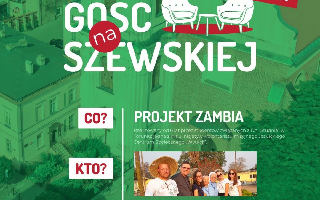 Projekt Zambia w Misji na Szewskiej – online na Facebook Live